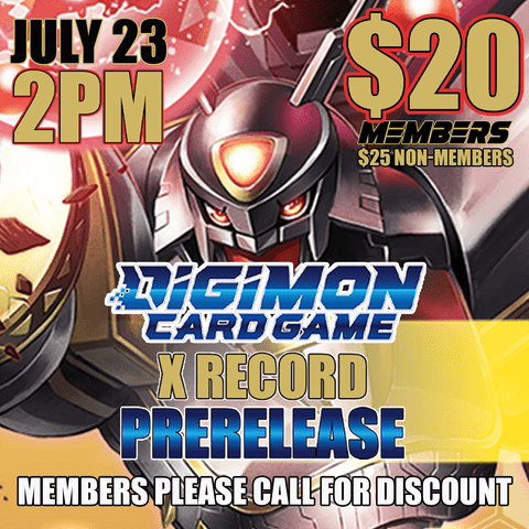 Digimon Prerelease - X-Record